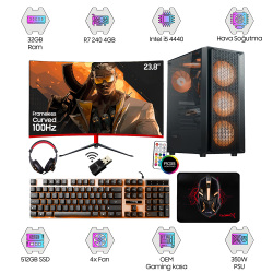 Turbox Tx6590 i5 4440 32GB Ram 512GB SSD 4GB R7 240 23.8 inç FHD 100Hz Curved Oem Paket