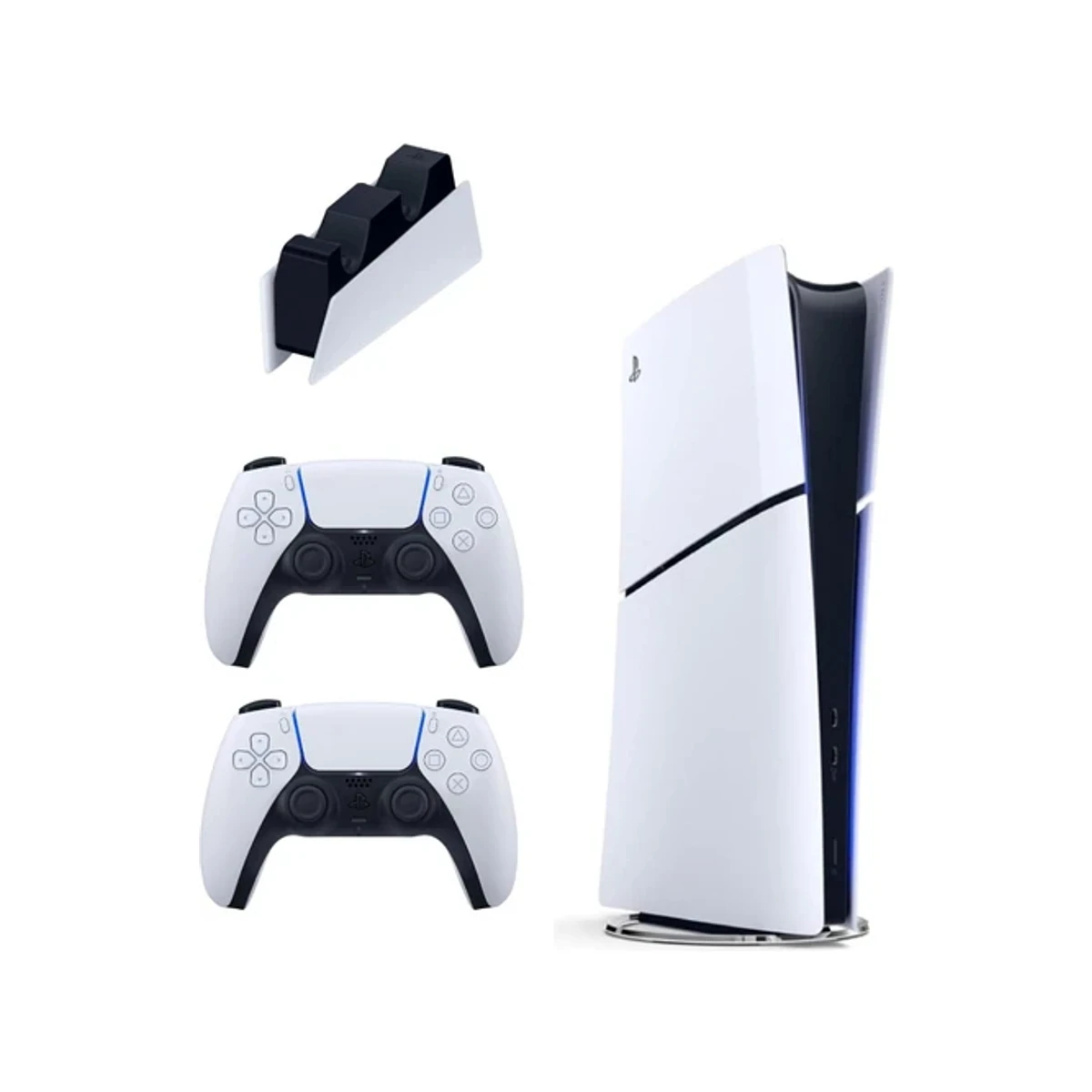 Playstation 5 Slim Digital 825 GB + Şarj Istasyonu + 2. Dualsense ( İthalatçı Garantili )