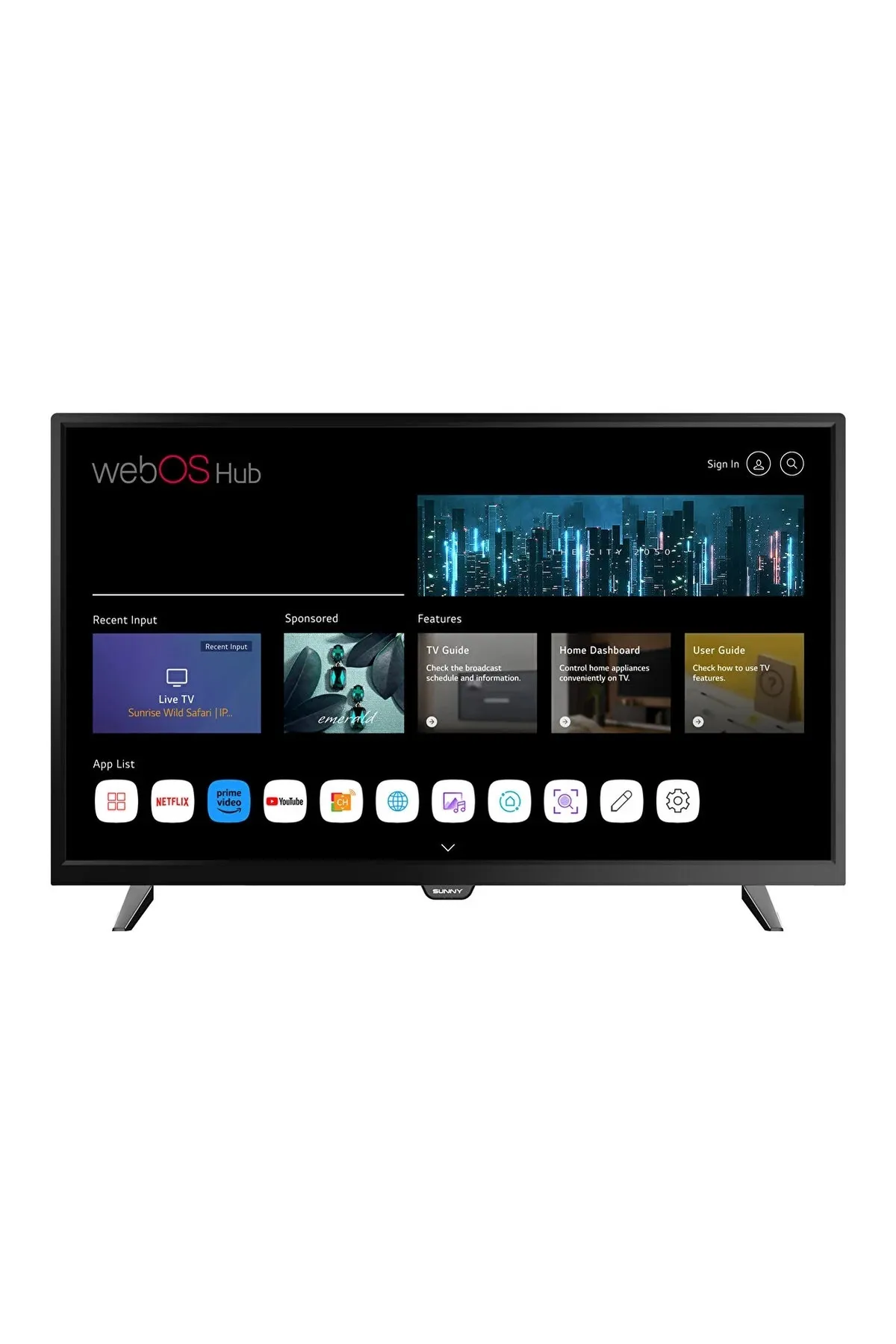 SUNNY 32" 81 Ekran WebOS 2.0 HD LED TV